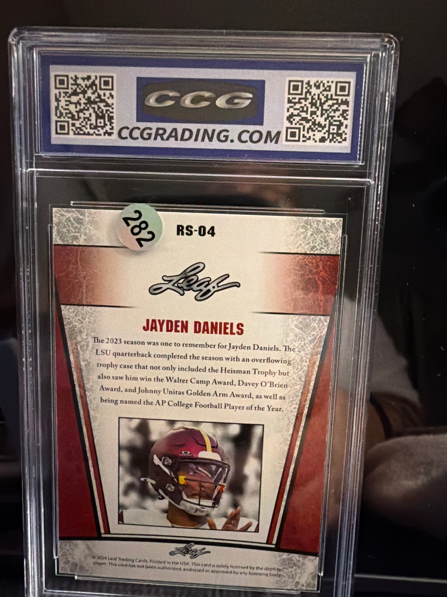 " Jayden Daniels Silver Rookie – GEM MINT 10 "