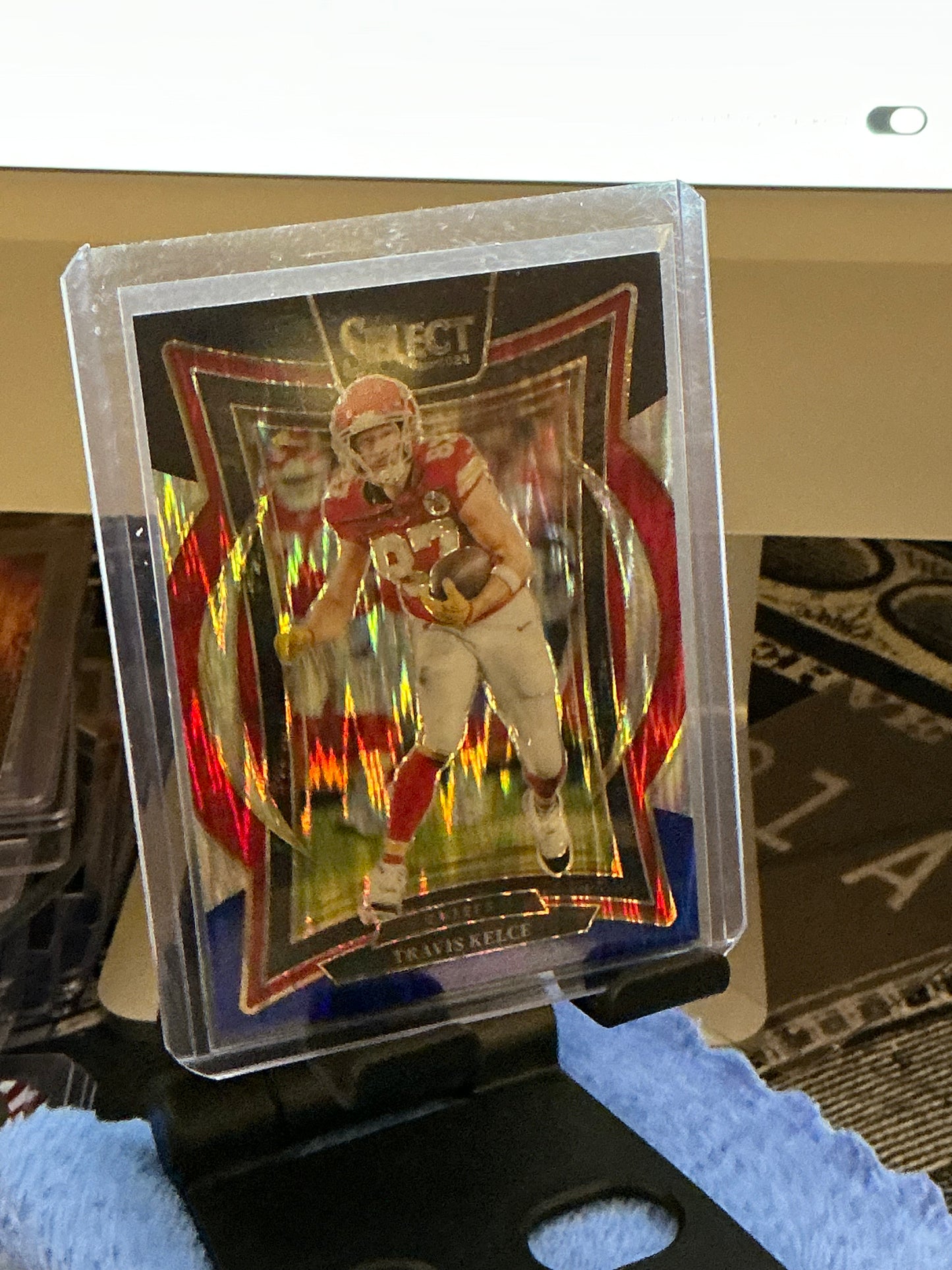 2024 Panini Select Travis Kelce Red White Blue Prizm Concourse Kansas City Chiefs