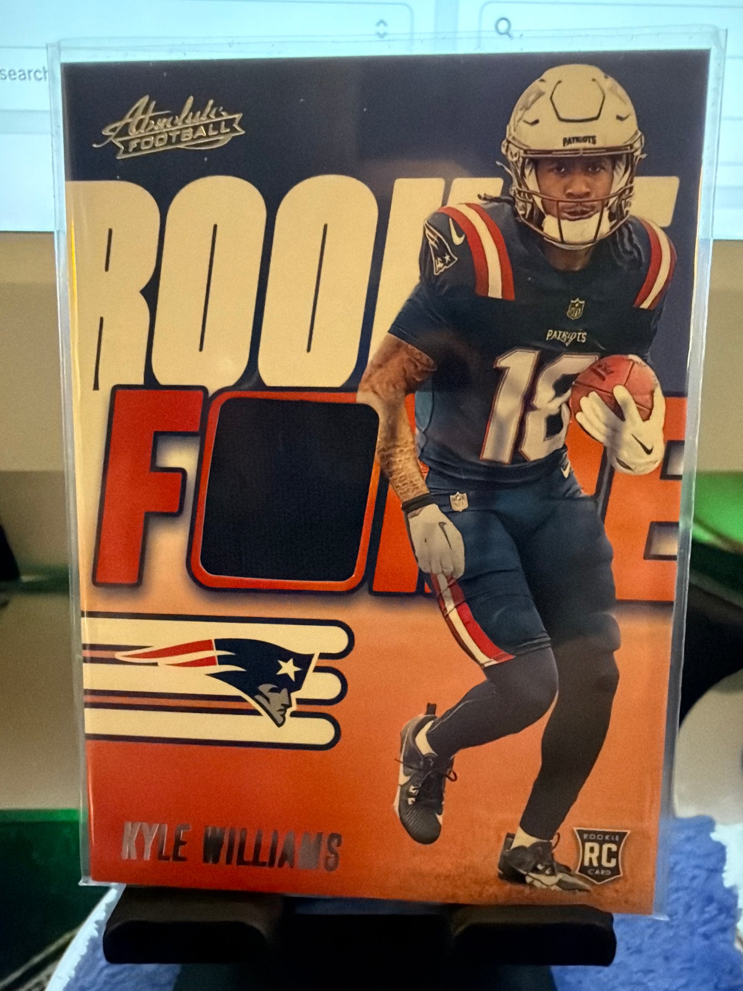 2025 Panini Absolute Kyle Williams Rookie Force RC Patch New England Patriots
