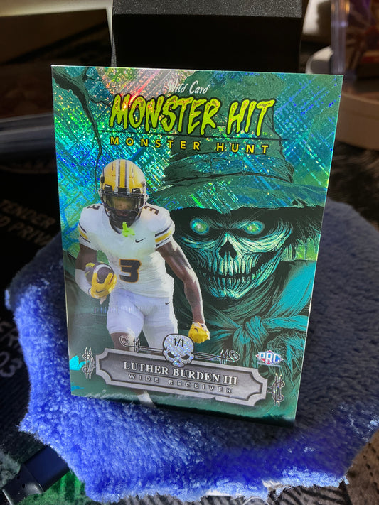 Luther Burden III 1/1 Wild Card Monster Hit “Monster Hunt” | True One of One
