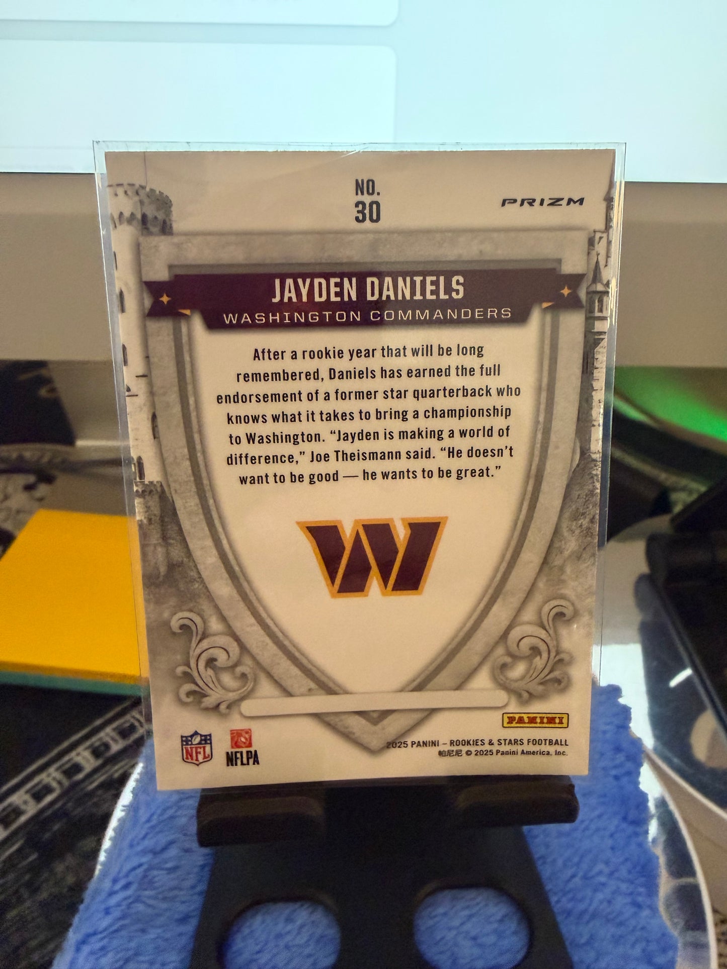 Jayden Daniels Rookie Stars Crusade Rookie Card Washington Commanders NFL Football Card