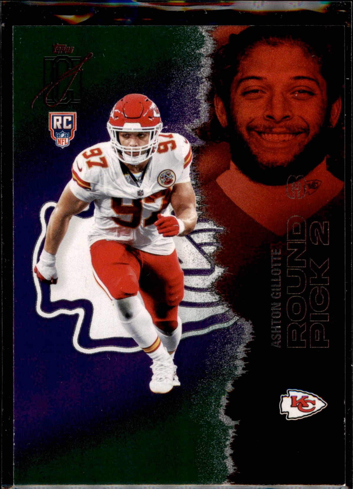 2025 Topps Signature Class #197 Ashton Gillotte Green & Purple