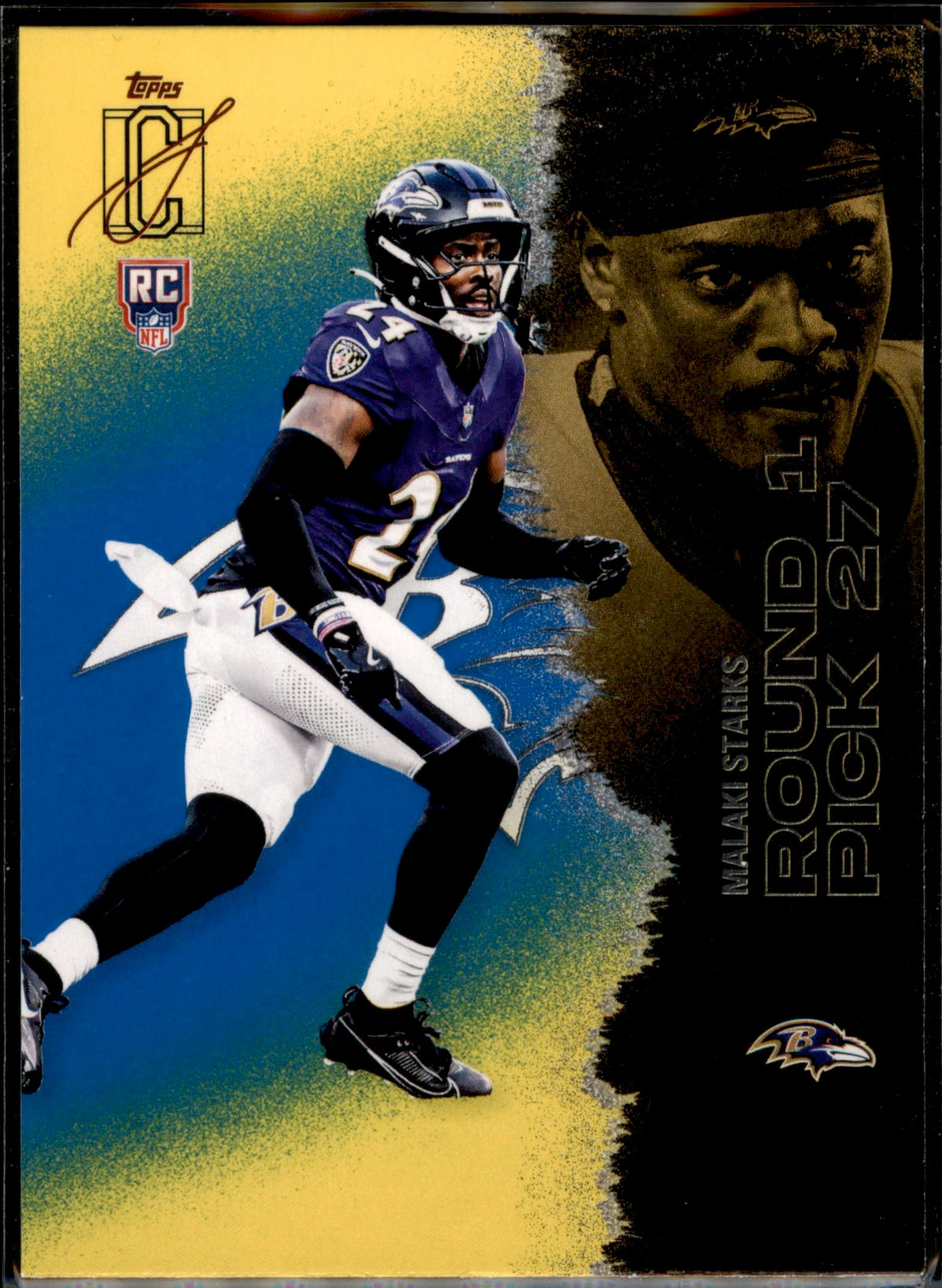 2025 Topps Signature Class #140 Malaki Starks Green & Purple