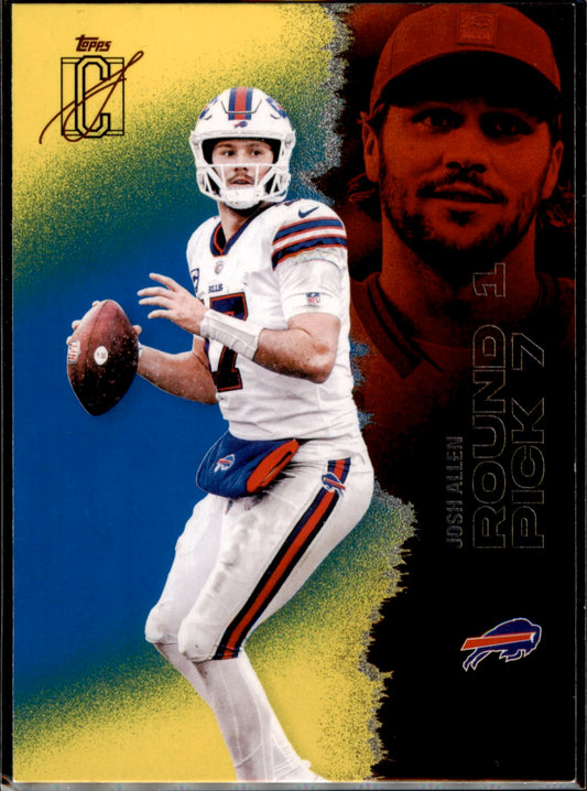2025 Topps Signature Class #7 Josh Allen Blue & Yellow