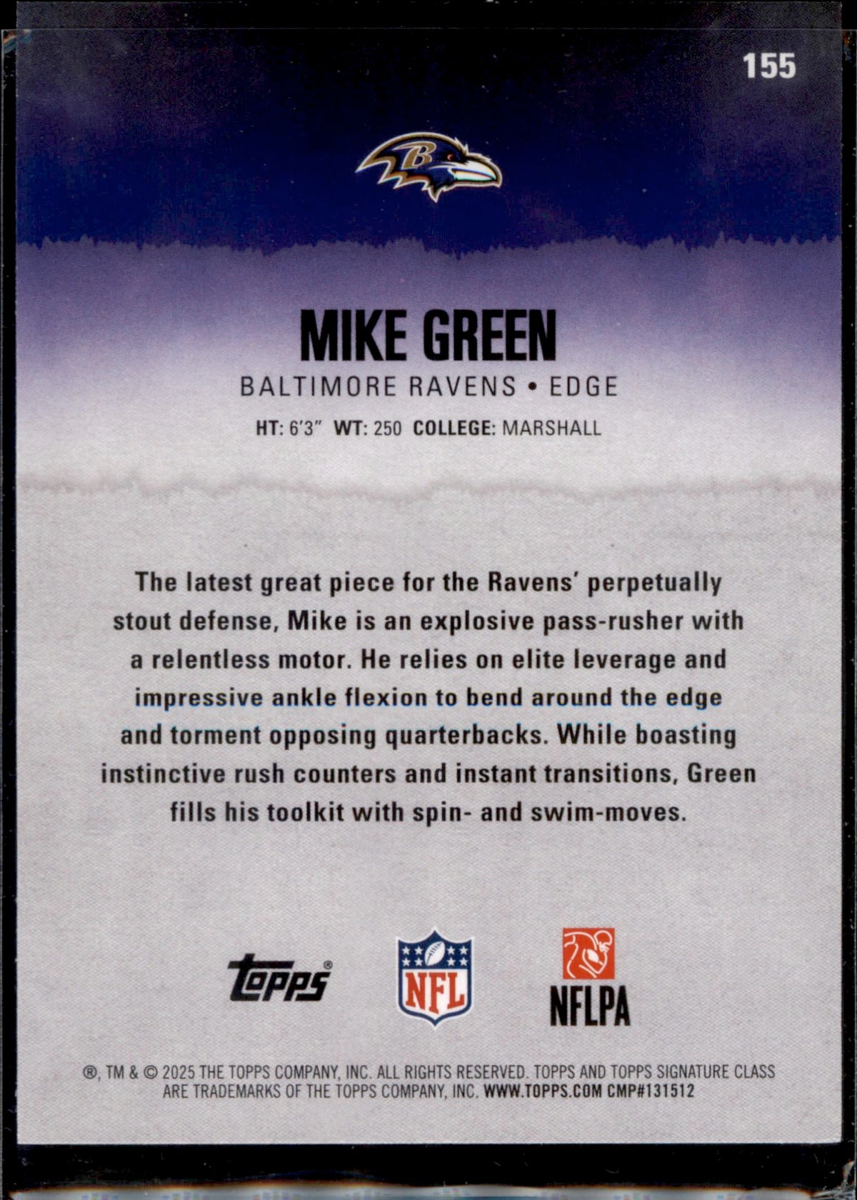 2025 Topps Signature Class #155 Mike Green
