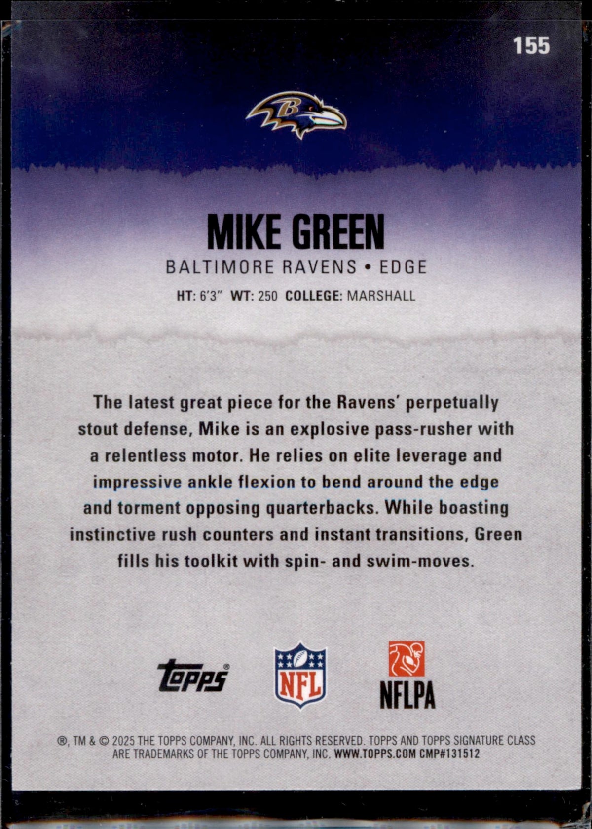 2025 Topps Signature Class #155 Mike Green