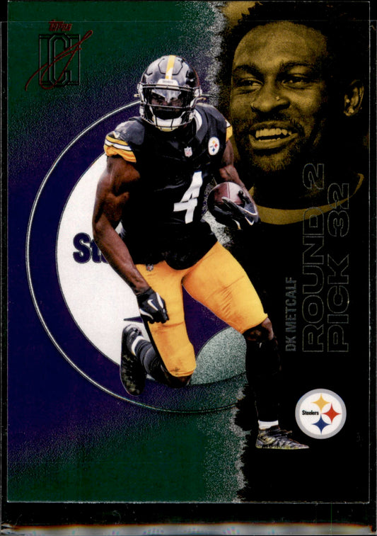 2025 Topps Signature Class #95 DK Metcalf Blue & Yellow
