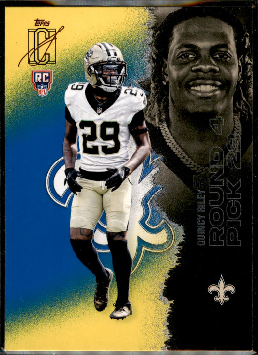 2025 Topps Signature Class #161 Quincy Riley Green & Purple