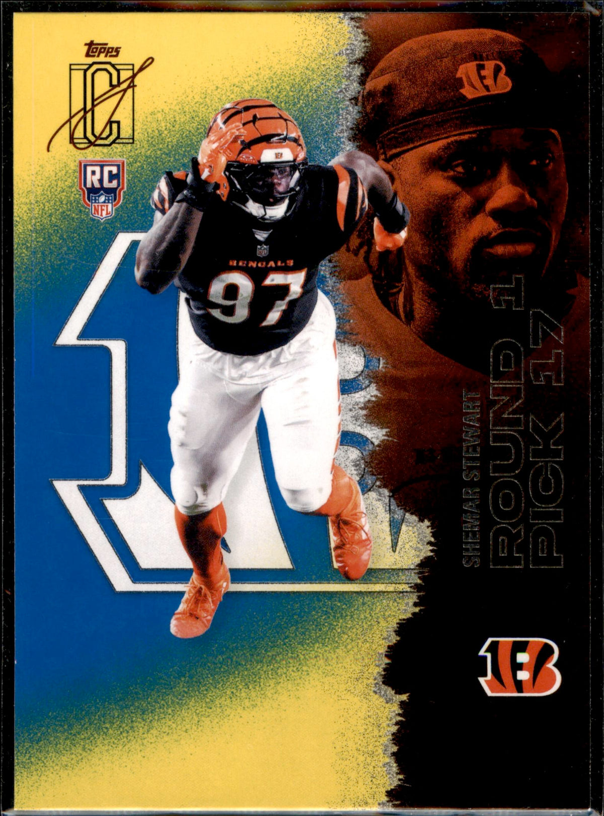 2025 Topps Signature Class #133 Shemar Stewart Blue & Yellow