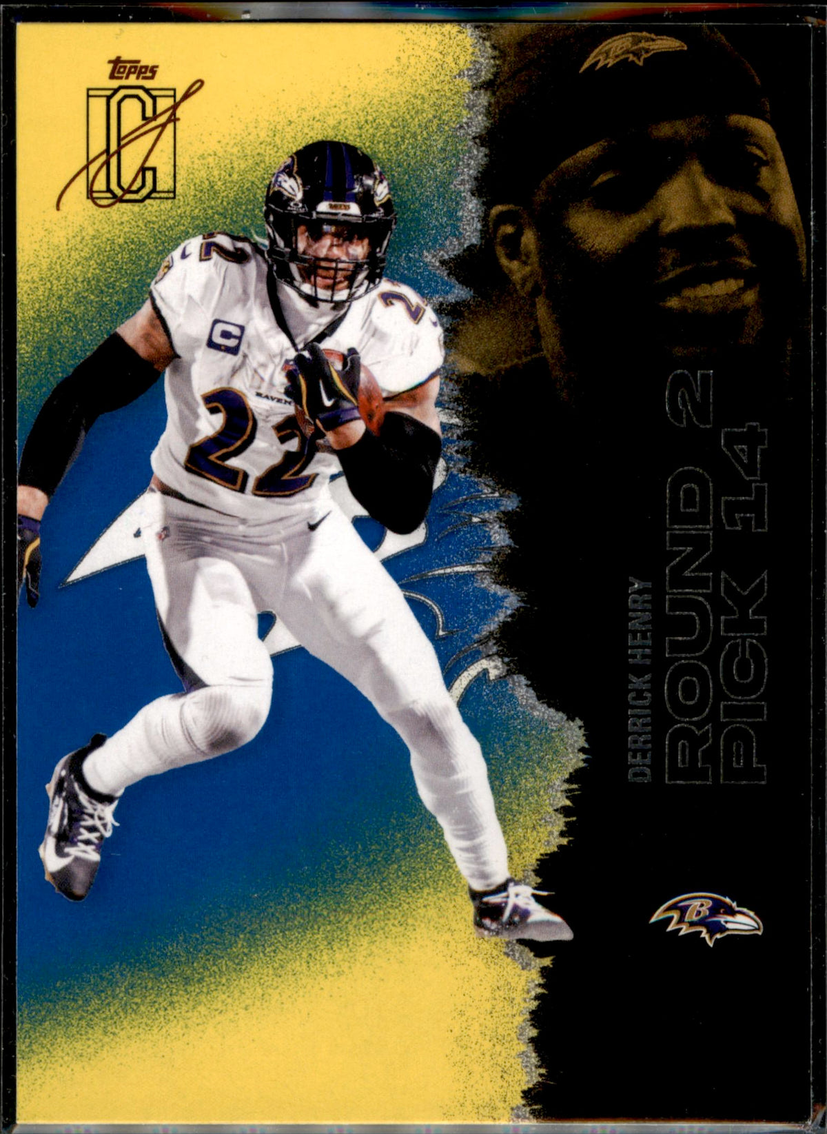 2025 Topps Signature Class #6 Derrick Henry Green & Purple