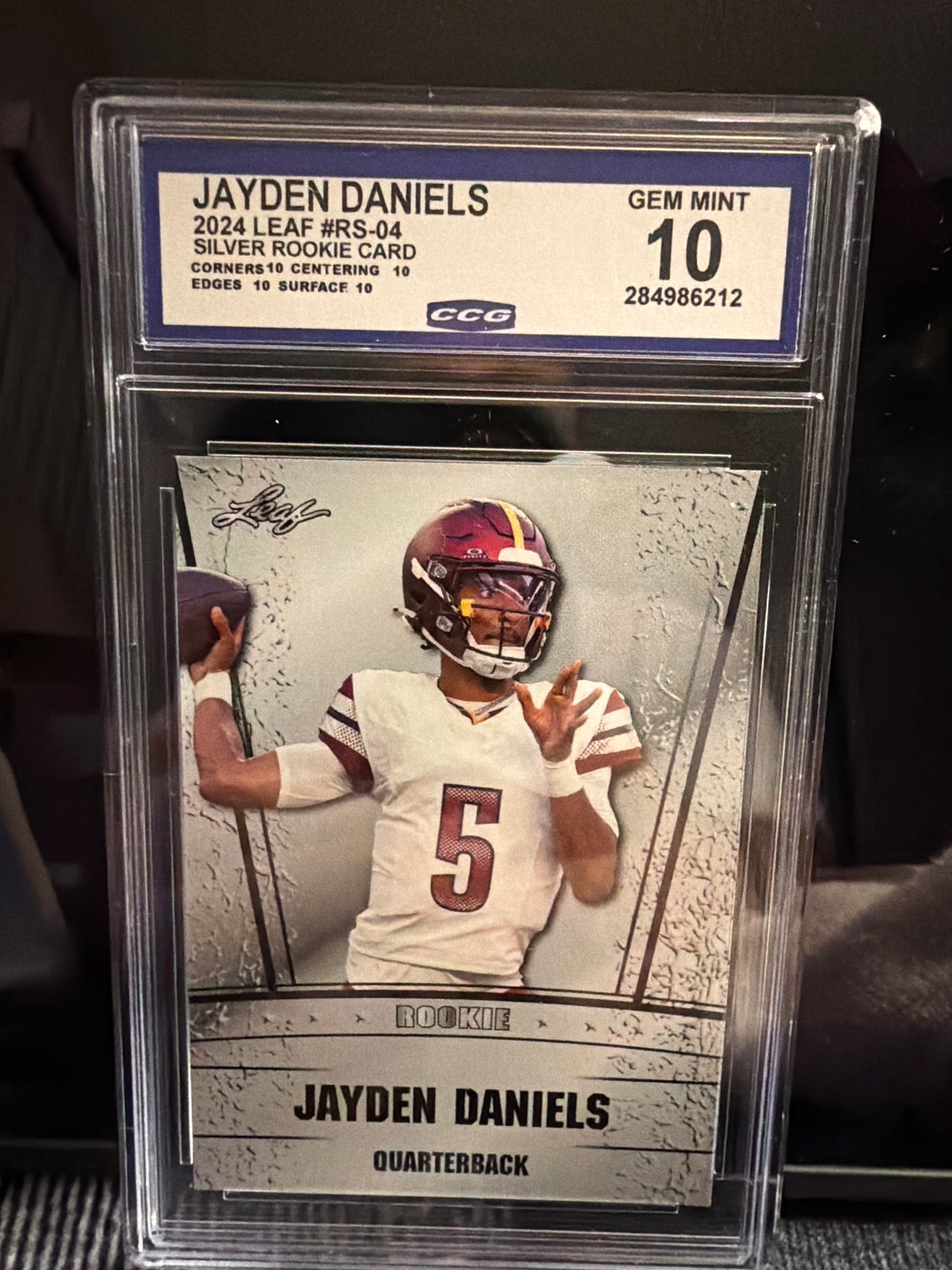 " Jayden Daniels Silver Rookie – GEM MINT 10 "