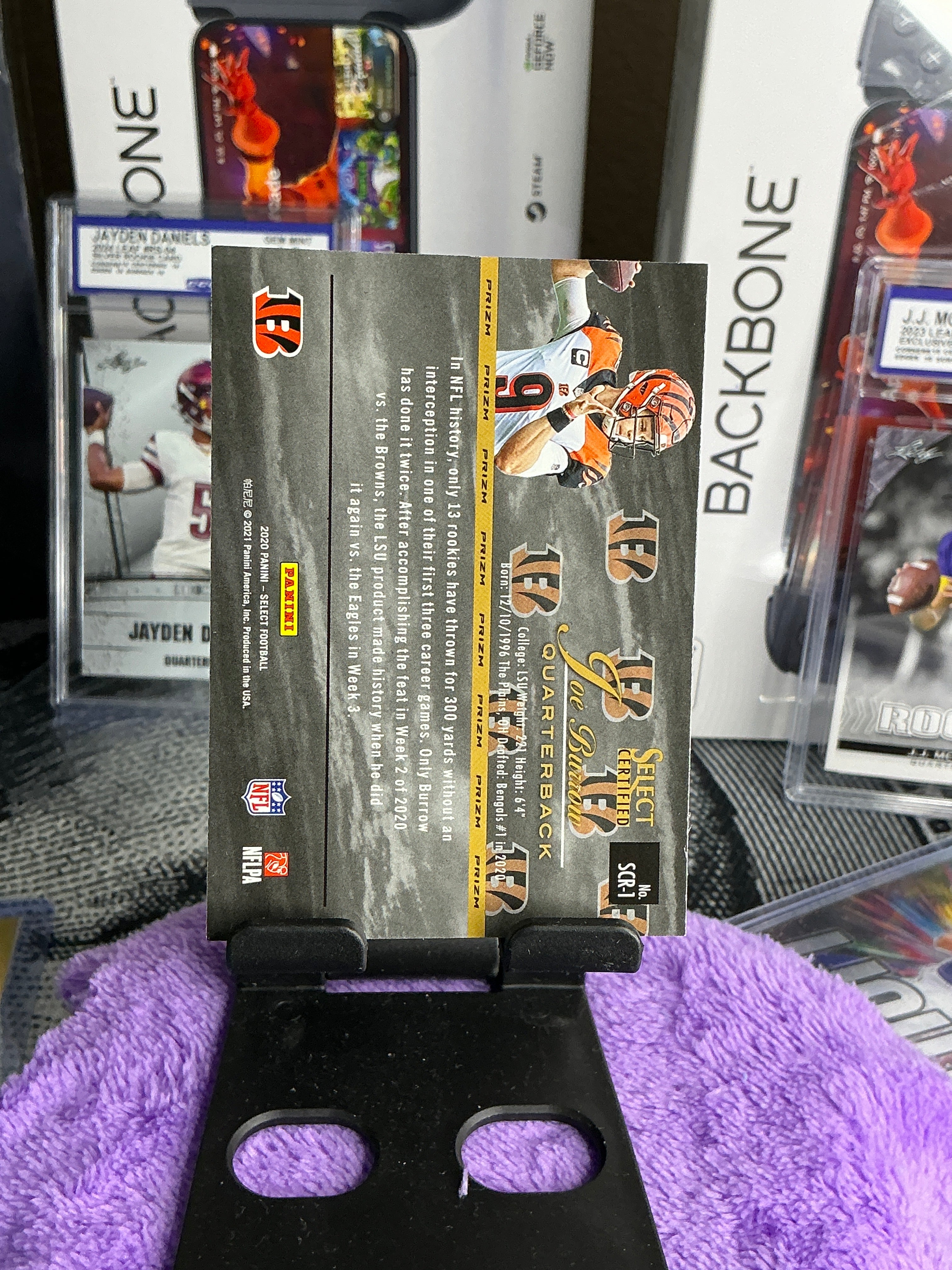 Joe Burrow Select Silver Rookie – Prizm Holo (Cincinnati Bengals)