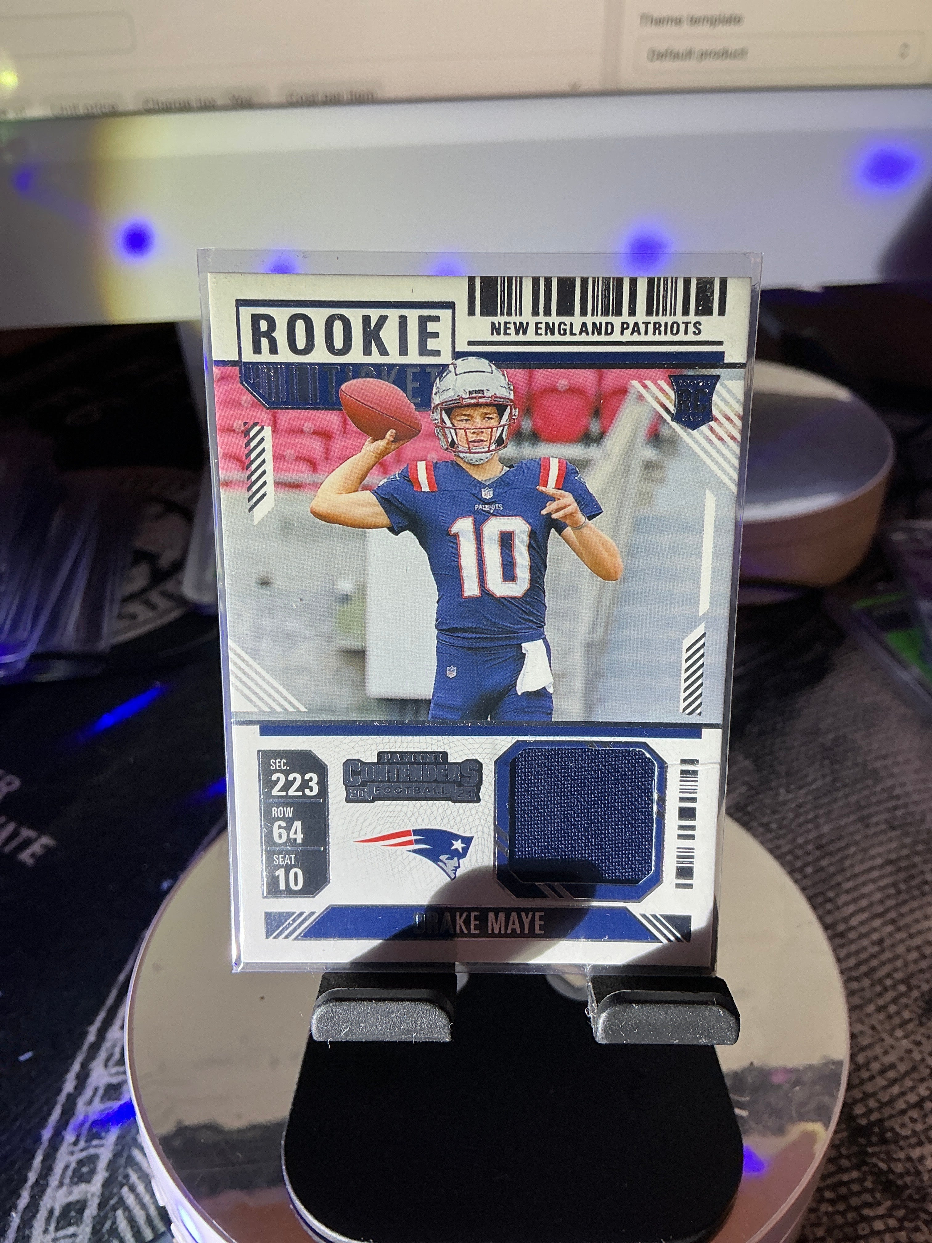 Drake Maye Rookie Patch – 2024 Panini Contenders – New England Patriots