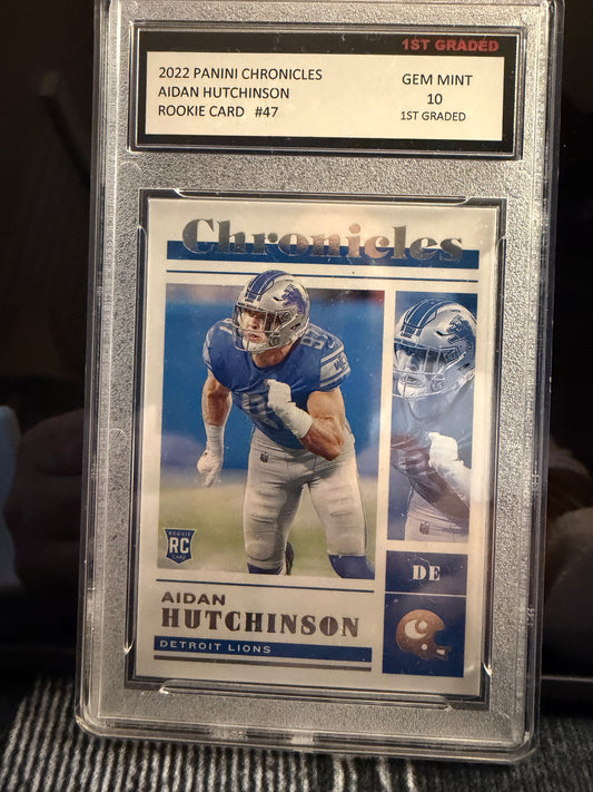 Aidan Hutchinson Chronicles Rookie Card – GEM MINT 10 (2022 Panini Chronicles)