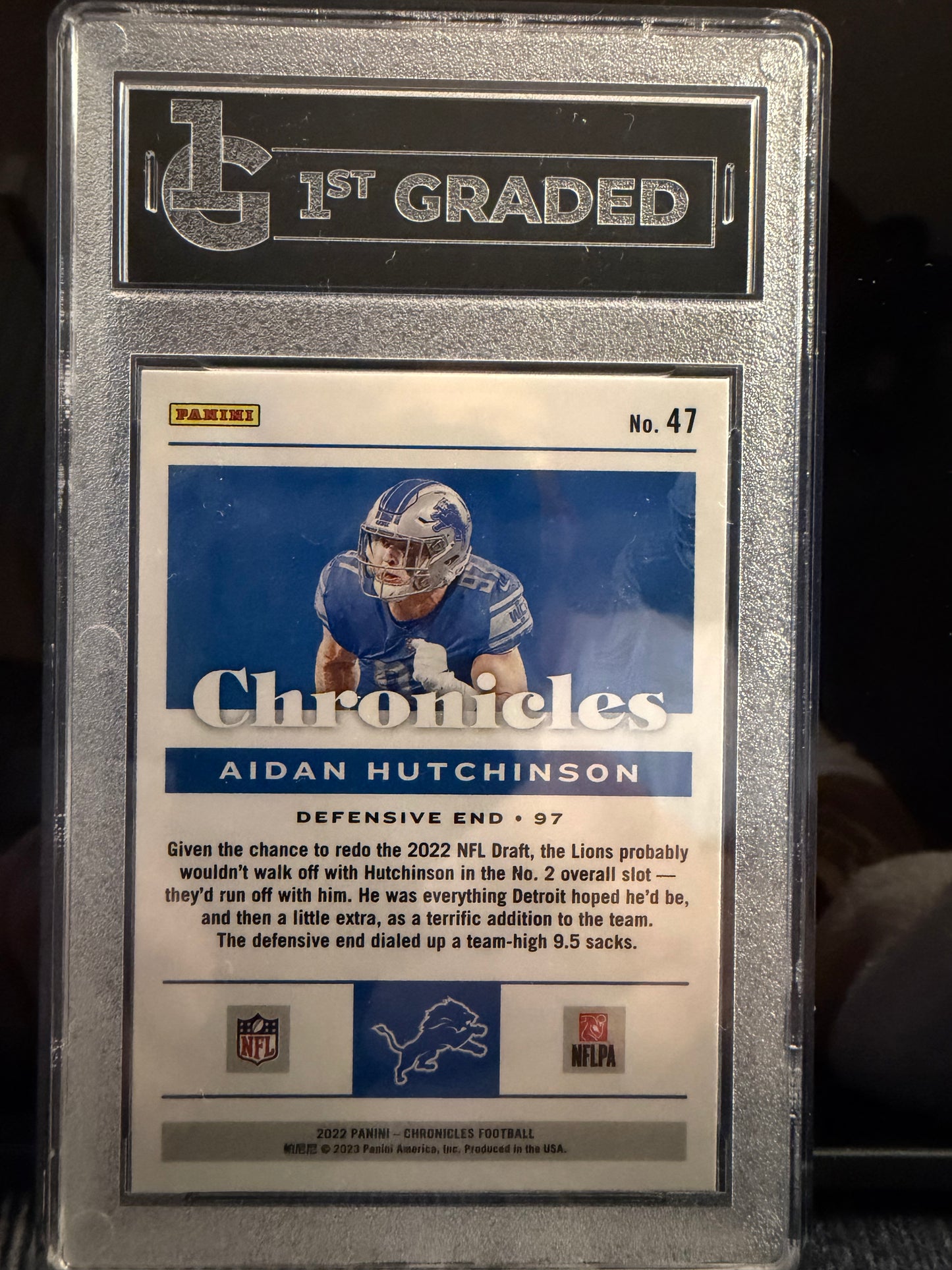 Aidan Hutchinson Chronicles Rookie Card – GEM MINT 10 (2022 Panini Chronicles)