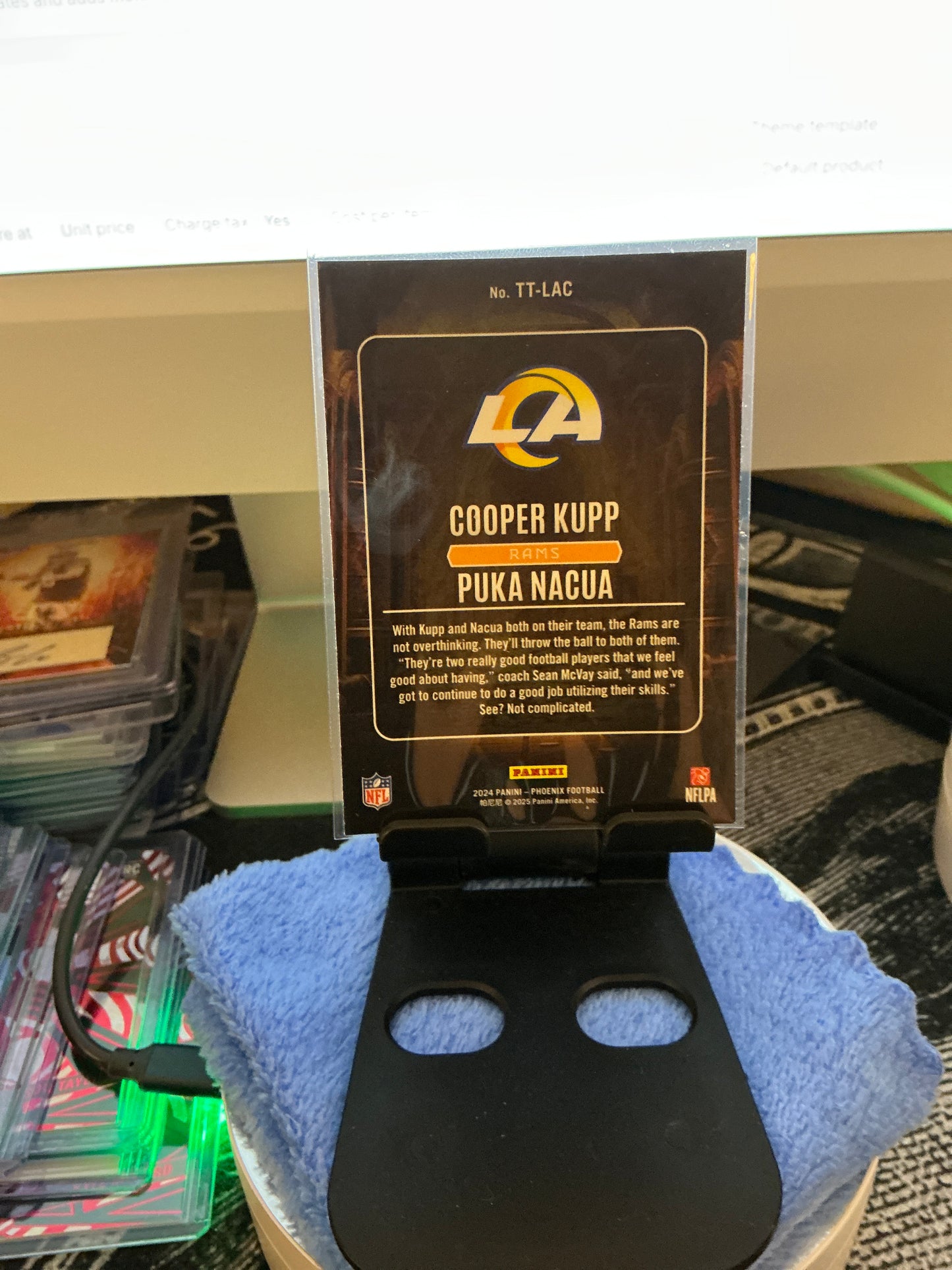 2024 Panini Phoenix Football – Treasured Tandems – Cooper Kupp / Puka Nacua – Card No. TT-LAC