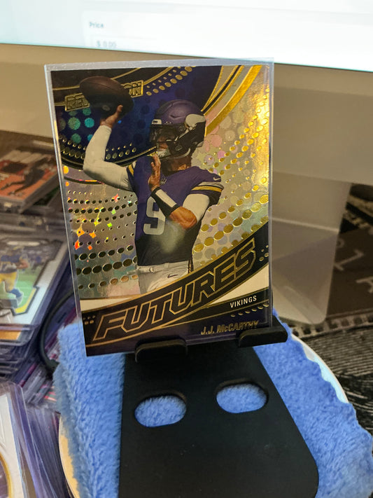 2025 Panini Revolution J.J. McCarthy Futures Insert Rookie Card #8 Minnesota Vikings