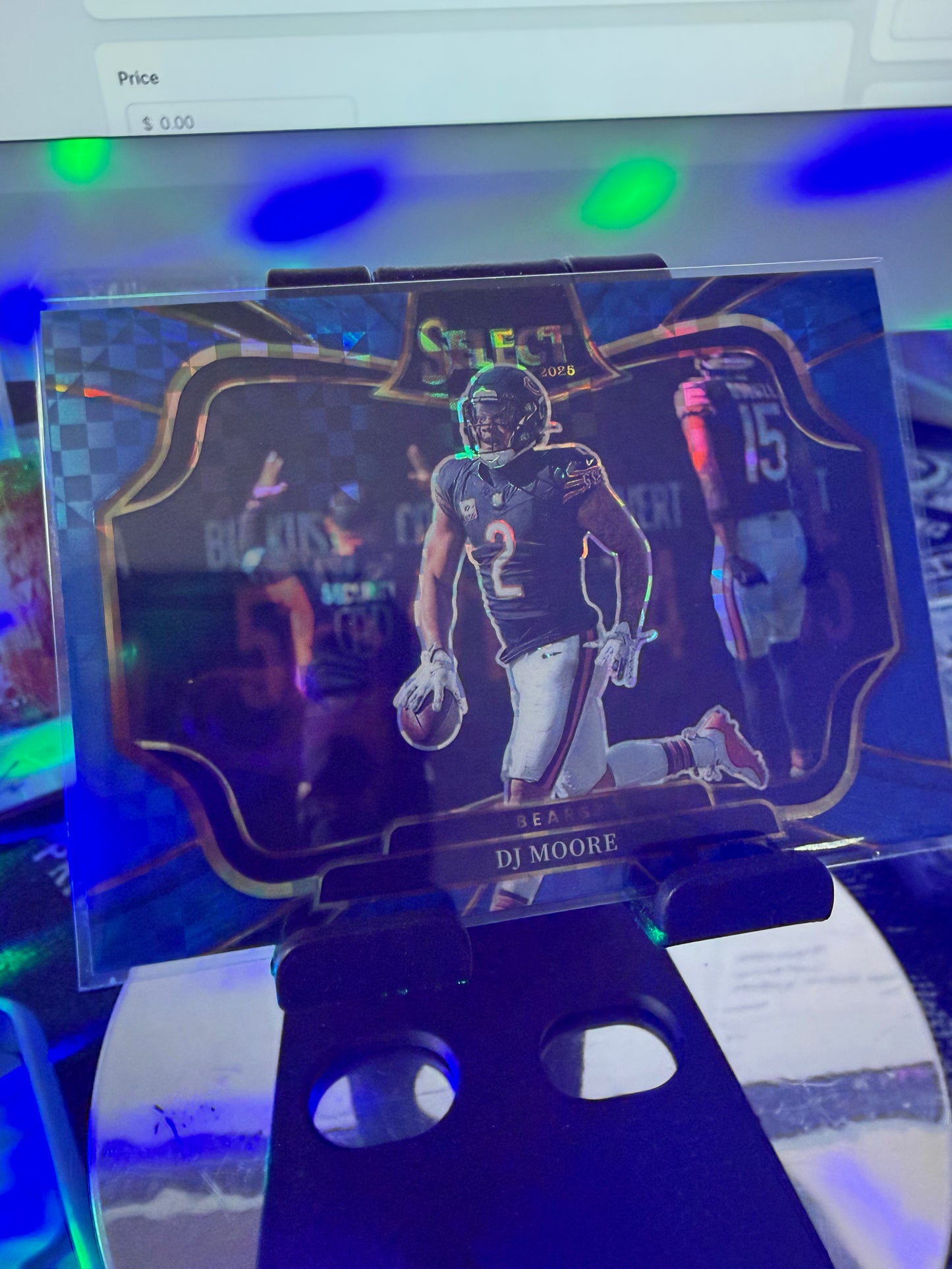 DJ Moore 2023 Panini Select Blue Parallel /75 #42 Chicago Bears