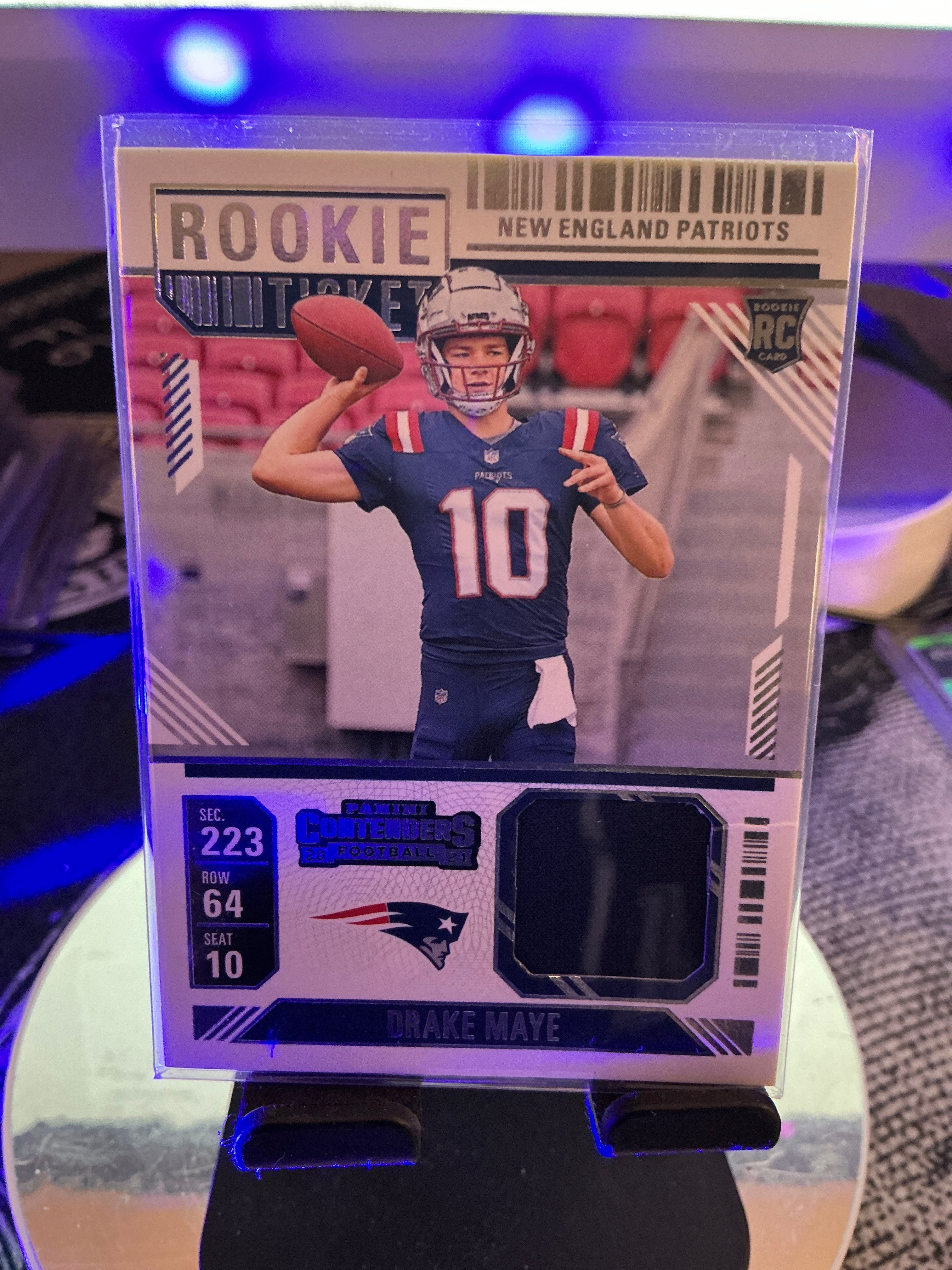 Drake Maye Rookie Patch – 2024 Panini Contenders – New England Patriots