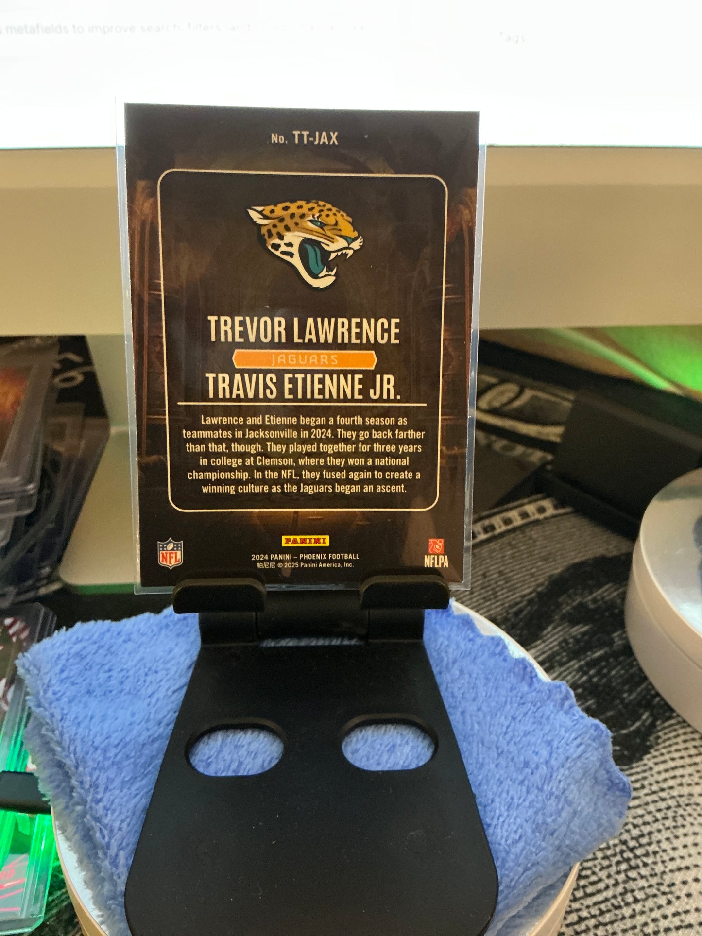 Trevor Lawrence Travis Etienne Jr Treasured Tandems Insert 2024 Panini Phoenix Jaguars TT-JAX