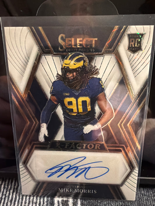 Mike Morris Autograph Card – Michigan Wolverines (Signed RC)