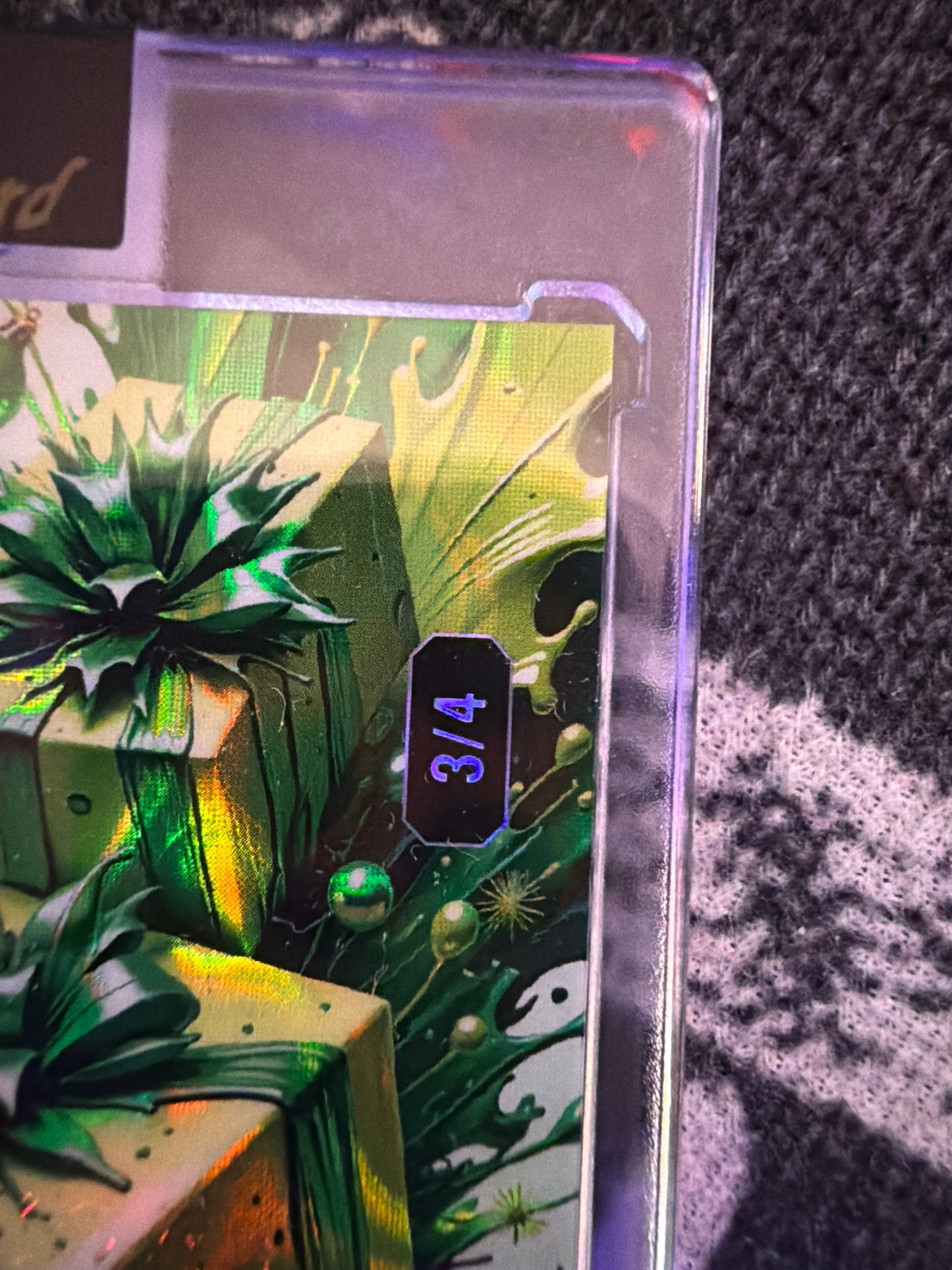 Jack Bech 2025 Wild Card Splat Green Rookie Card Serial Number 3/4