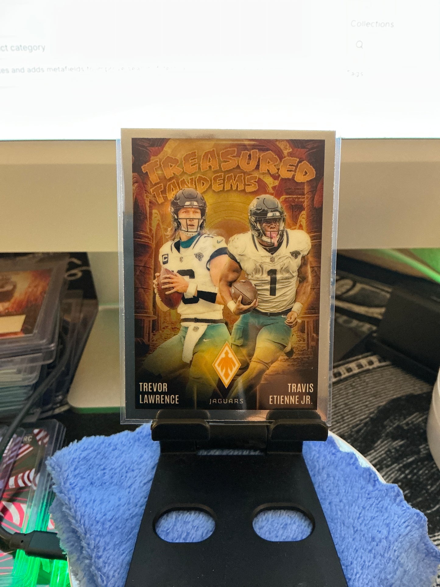 Trevor Lawrence Travis Etienne Jr Treasured Tandems Insert 2024 Panini Phoenix Jaguars TT-JAX