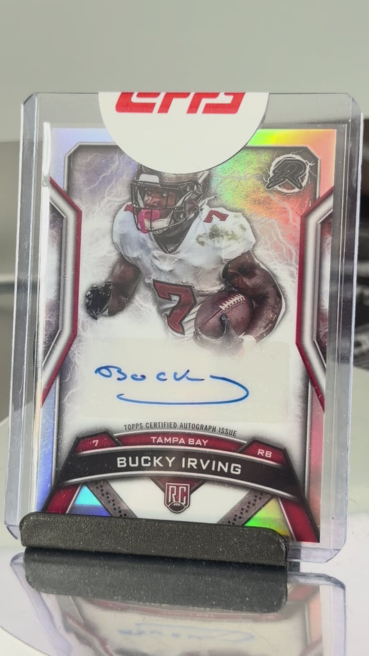 Bucky Irving Autographed Rookie Card – 2024 Topps Resurgence Tampa Bay Buccaneers RB