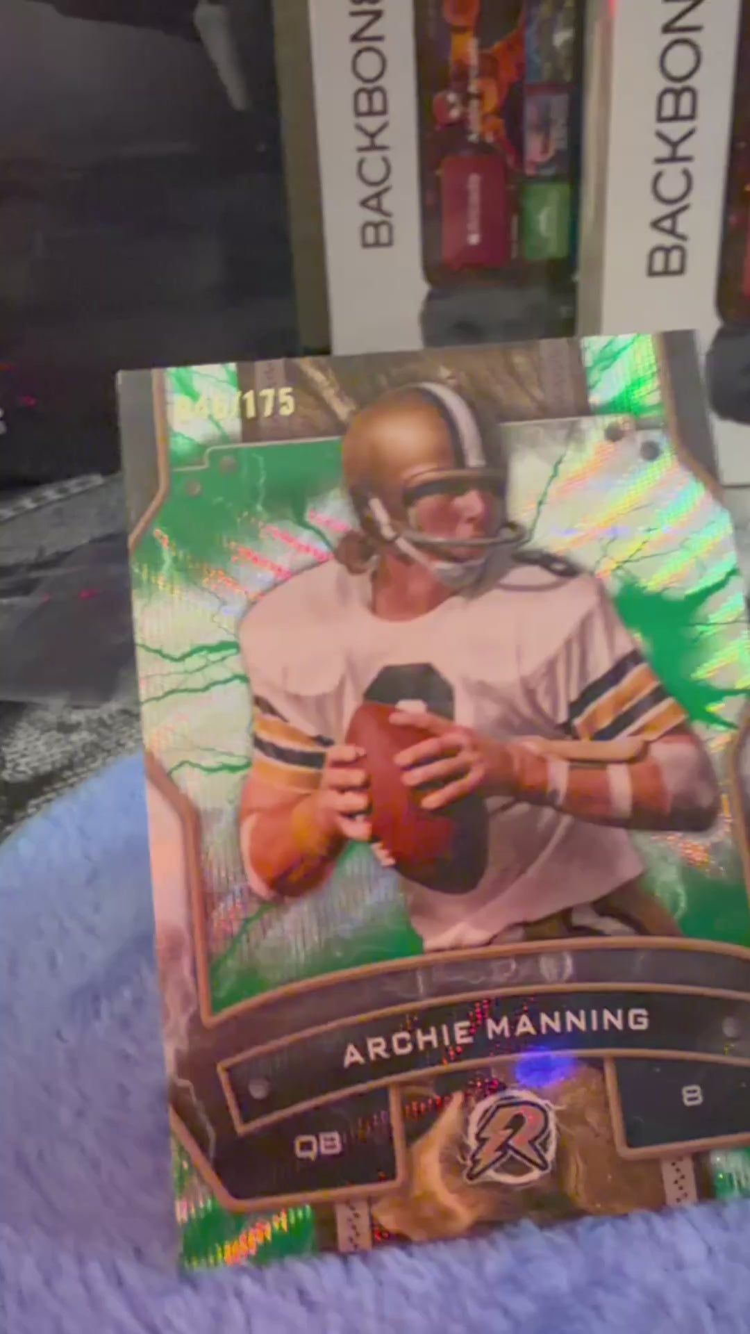 2025 Panini Phoenix – Archie Manning Green Holo – Numbered 46/175