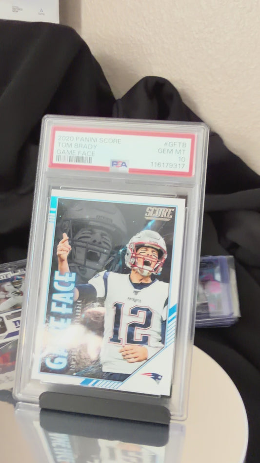 Tom Brady 2020 Panini Score Game Face – PSA 10 GEM MINT